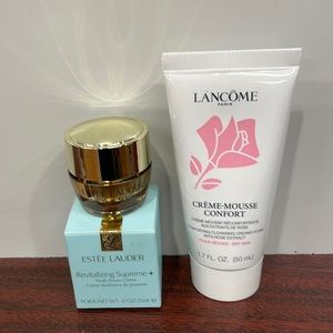 2/$20. “ESTEE LAUDER” SUPREME CREME” CLEANSING MOUSSE & EYE CREAM
